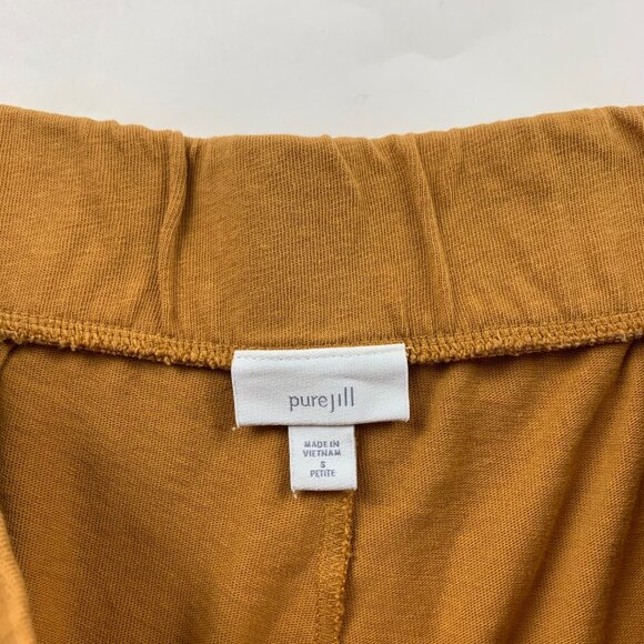 J. Jill Women's mustard brown capri pants wide leg - Picture 3 of 6